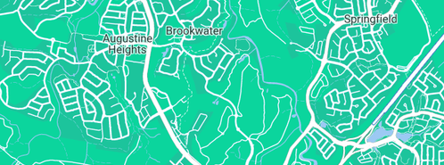 Map showing the location of Oakmont Park in Brookwater, QLD 4300