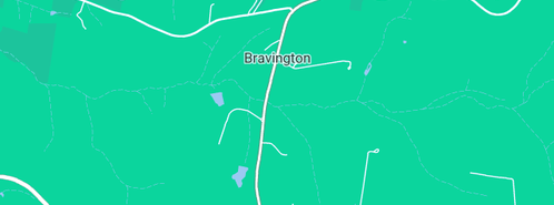 Map showing the location of Bravington Station Farm in Bravington, VIC 3821