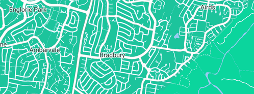 Map showing the location of CAD Circuits in Bradbury, NSW 2560
