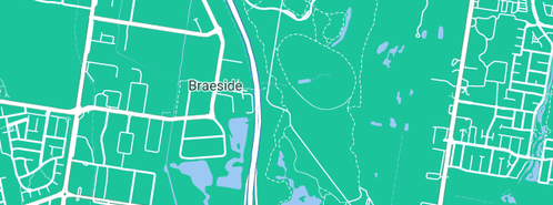 Map showing the location of The Mathis School Of Dancing in Braeside, VIC 3195