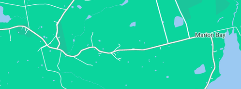 Map showing the location of Bream Creek Vineyard in Bream Creek, TAS 7175