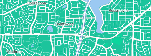 Map showing the location of Owen M R in Brentwood, WA 6153
