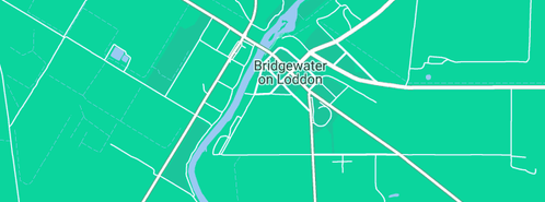 Map showing the location of Bridgewater Caravan Park in Bridgewater, VIC 3516