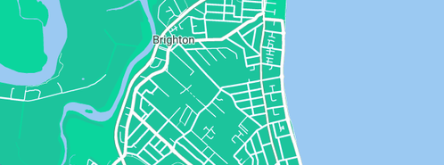 Map showing the location of Briskites in Brighton, QLD 4017