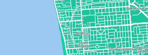 Map showing the location of Brighton Photographics in Brighton, SA 5048