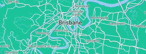 Map showing the location of Hardy Construction Pty Ltd in Brisbane City QLD