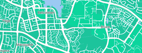 Map showing the location of AC&A Architects Pty Ltd in Bruce, ACT 2617