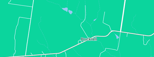 Map showing the location of Renatos Veggie Gardens in Brucknell, VIC 3268
