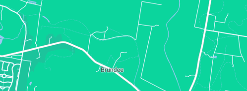 Map showing the location of Barry's Carpet Cleaning Services in Brundee, NSW 2540