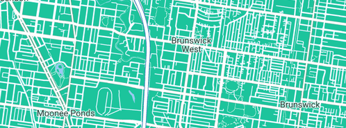 Map showing the location of Betterwebs in Brunswick West, VIC 3055