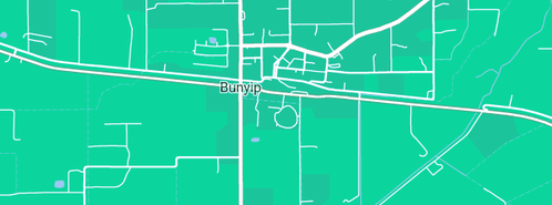 Map showing the location of Bunyip Baby Cakes in Bunyip, VIC 3815