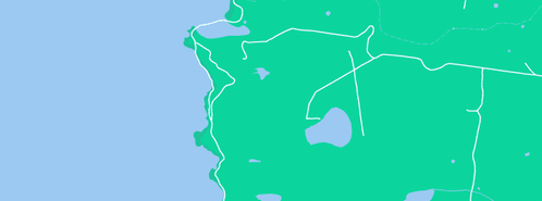 Map showing the location of King Island Yarra Creek Host Farm in Bungaree, TAS 7256