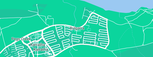 Map showing the location of InTouch Public Relations in Bulgarra, WA 6714