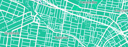Map showing the location of B Mobile in Burwood North, NSW 2134