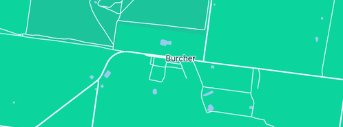 Map showing the location of Burcher Local Post Office in Burcher, NSW 2671