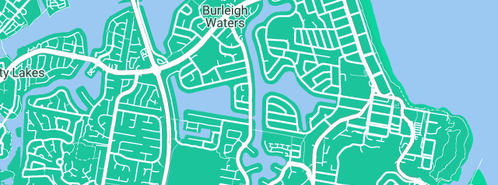 Map showing the location of Creative Ground in Burleigh Waters, QLD 4220