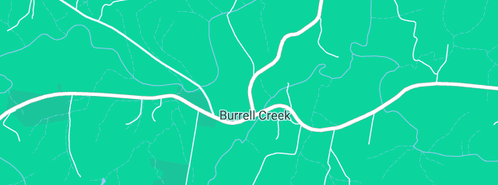 Map showing the location of Burrell Creek Picture Framing in Burrell Creek, NSW 2429