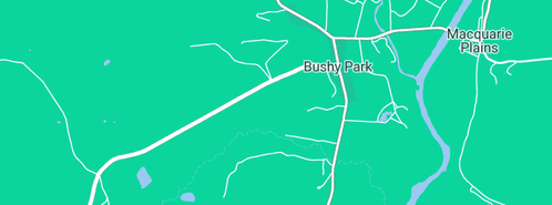 Map showing the location of Roslyn House Bed and Breakfast in Bushy Park, TAS 7140