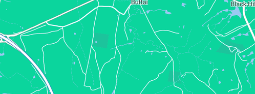 Map showing the location of Buttai Barn in Buttai, NSW 2323