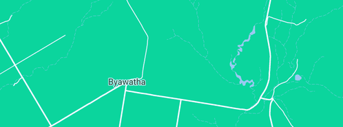 Map showing the location of Hidden Valley Farm in Byawatha, VIC 3678