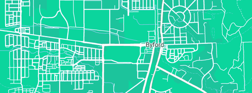 Map showing the location of L & R Signs in Byford, WA 6122