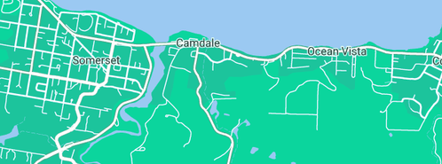 Map showing the location of Coastal Engineering & Belting Pty Ltd in Camdale, TAS 7320