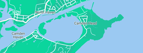 Map showing the location of David Horne Electrical in Camden Head, NSW 2443