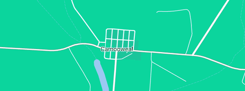 Map showing the location of Camooweal Drover Free Camp in Camooweal, QLD 4828