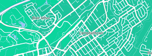 Map showing the location of Optus World in Campbelltown, NSW 2560