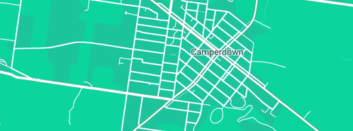 Map showing the location of WestVic Signs in Camperdown, VIC 3260