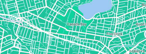 Map showing the location of Recall Video Productions in Canada Bay, NSW 2046