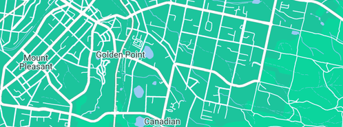 Map showing the location of Launch Interactive in Canadian, VIC 3350