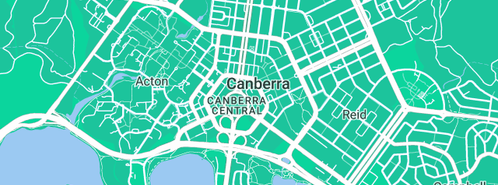 Map showing the location of Rize Design in Canberra, ACT 2600