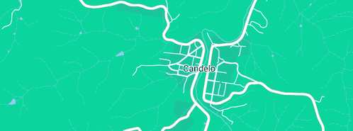 Map showing the location of Candles at Candelo Bed and Breakfast in Candelo, NSW 2550