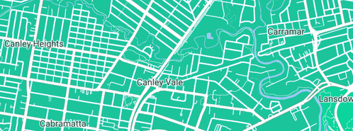 Map showing the location of Serbian National Defence Council in Canley Vale, NSW 2166