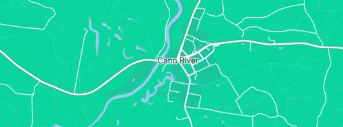 Map showing the location of Cann River Bakery in Cann River, VIC 3890