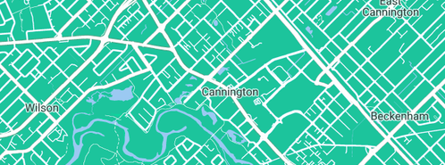 Map showing the location of The Good Guys in Cannington, WA 6107