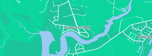 Map showing the location of Chris Newman Electrics in Cannons Creek, VIC 3977