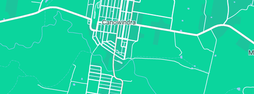 Map showing the location of Belubula Scanning Services in Canowindra, NSW 2804