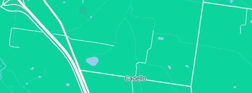 Map showing the location of Change It Up Training in Cadello, VIC 3442