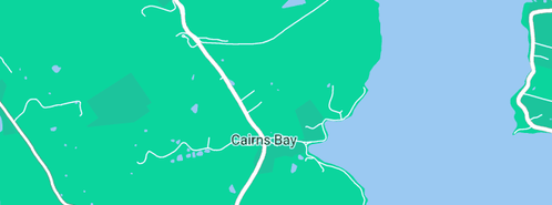 Map showing the location of Huon Charm Waterfront Cottage in Cairns Bay, TAS 7116
