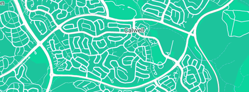 Map showing the location of Financial Consultant Jerrabomberra in Calwell, ACT 2905