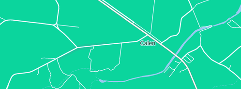 Map showing the location of Caltex Calen in Calen, QLD 4798