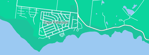 Map showing the location of Cape Paterson Surf Beach Life Saving Club in Cape Paterson, VIC 3995