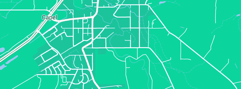 Map showing the location of Brockman E W & F M in Capel, WA 6271