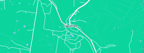 Map showing the location of Capertee Cemetery in Capertee, NSW 2846
