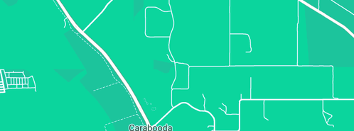 Map showing the location of Mitri Hydroponics in Carabooda, WA 6033