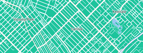 Map showing the location of All Round Vision in Carlisle, WA 6101