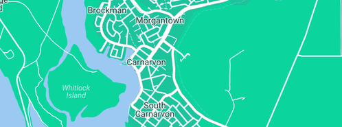 Map showing the location of Carnarvon Retravision in Carnarvon, WA 6701
