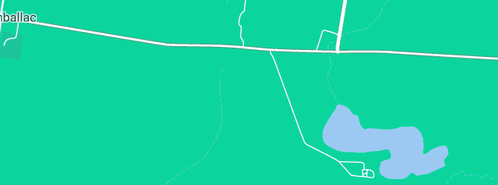 Map showing the location of Fay L F in Carranballac, VIC 3361